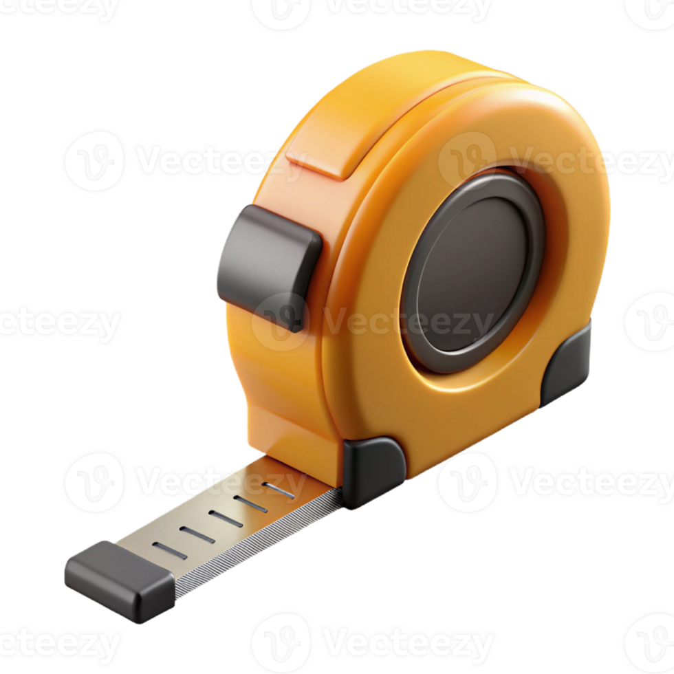 captivating distinctive Tape measure extended with Transparent Background png