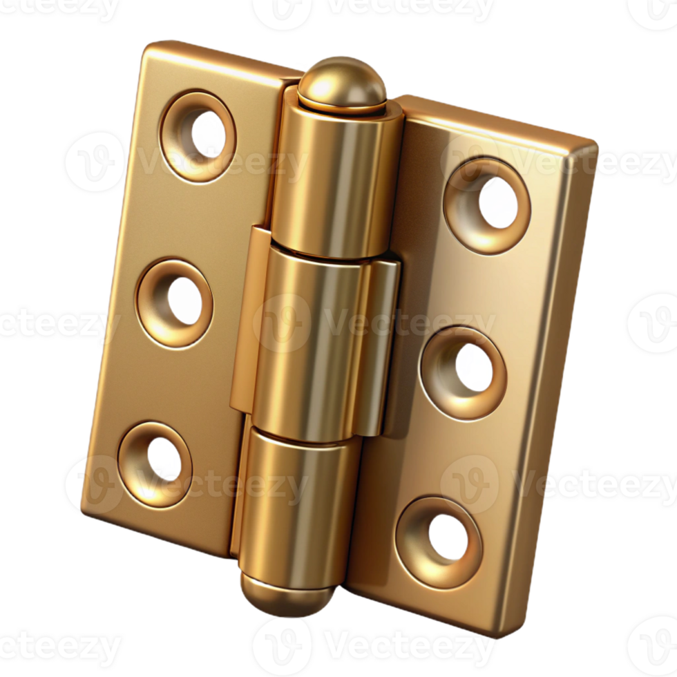 alluring industrial Door hinge brass with Transparent Background genuine png