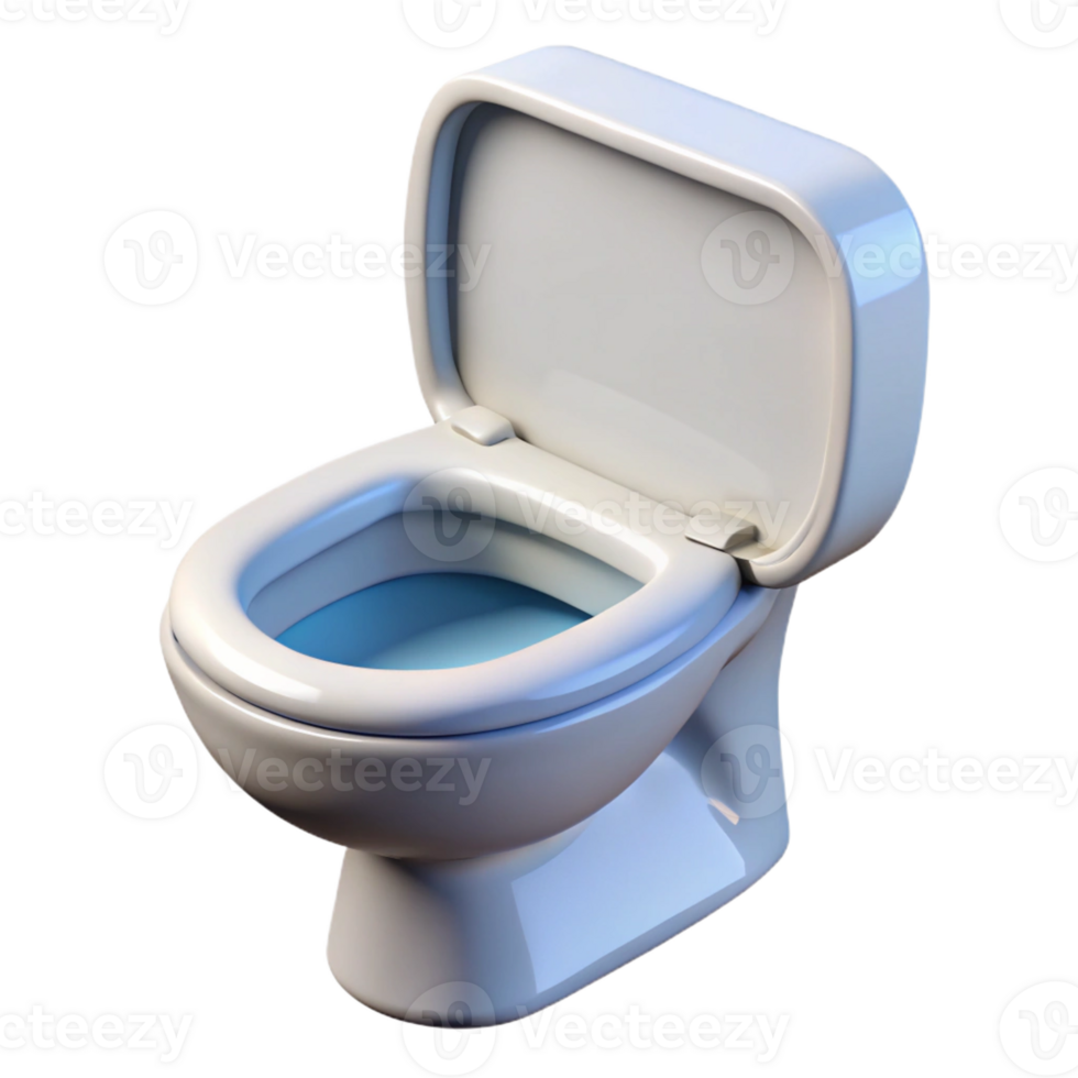 enchanting distinctive Toilet bowl white with Transparent Background png