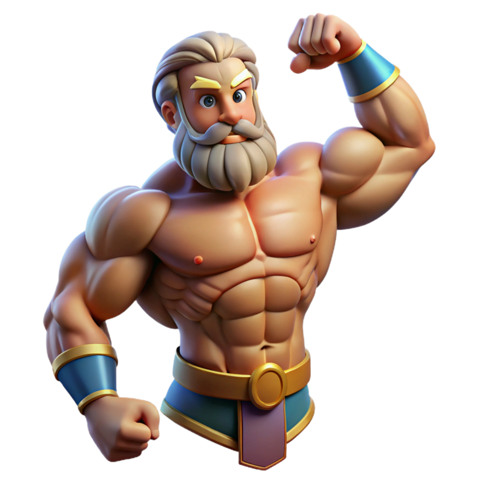 beautiful creative A Powerful Titan Holding Up the Sky His high quality png
