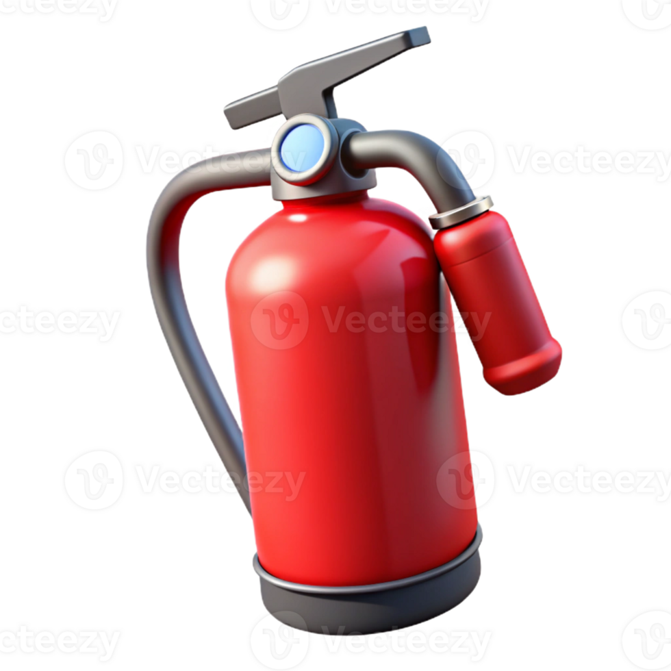 elegant dynamic creative Fire extinguisher red with Transparent Background detailed png