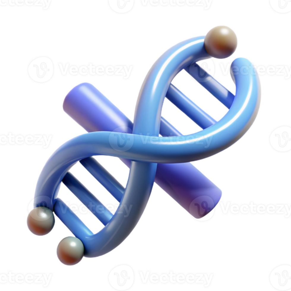 exquisite dynamic artistic An abstract representation of a DNA double helix with Transparent Background 8K png