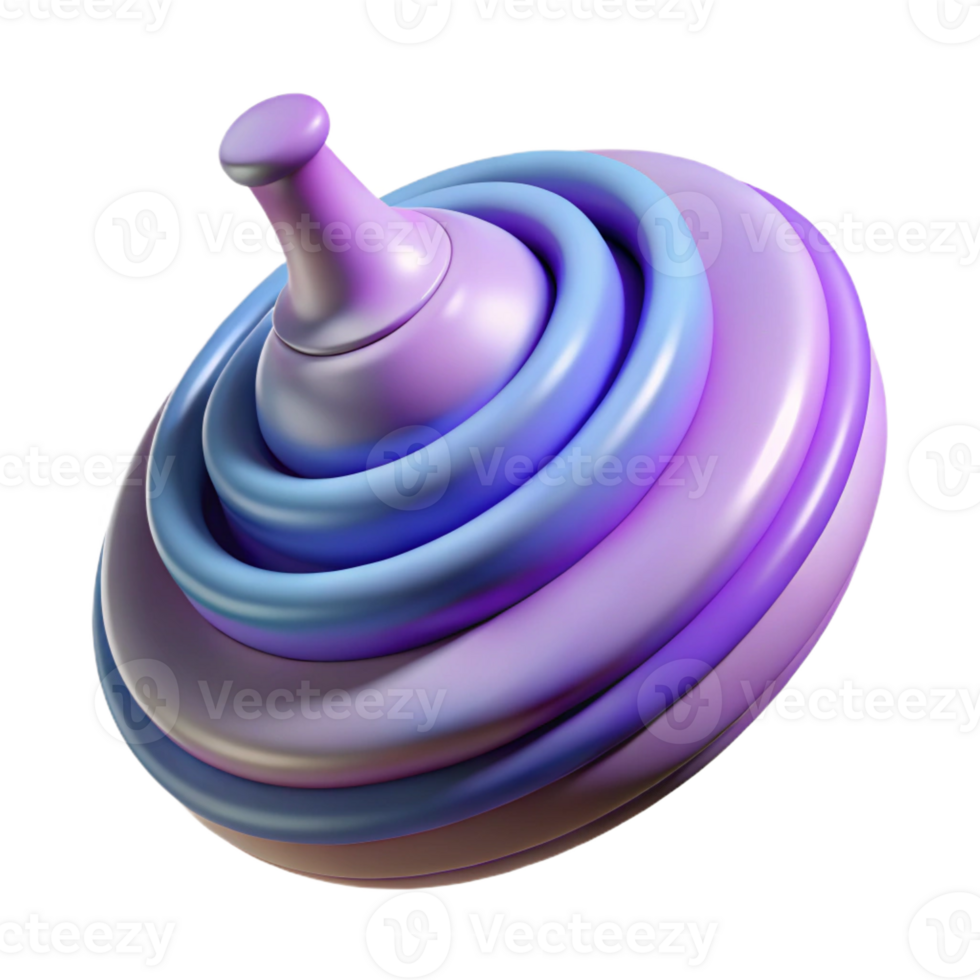 travolgente notevole un' separare, Filatura superiore con un' ipnotizzante spirale modello con trasparente sfondo png