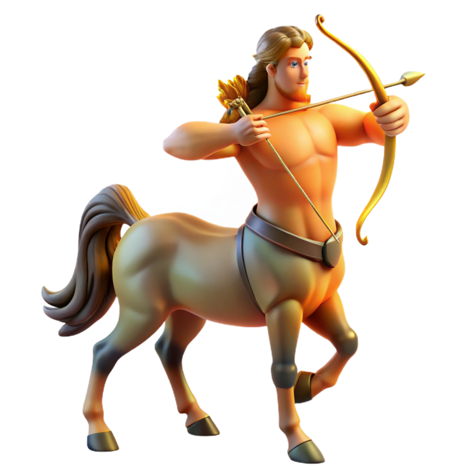 vibrant modern A Wise Centaur with the Body of a Horse authentic png