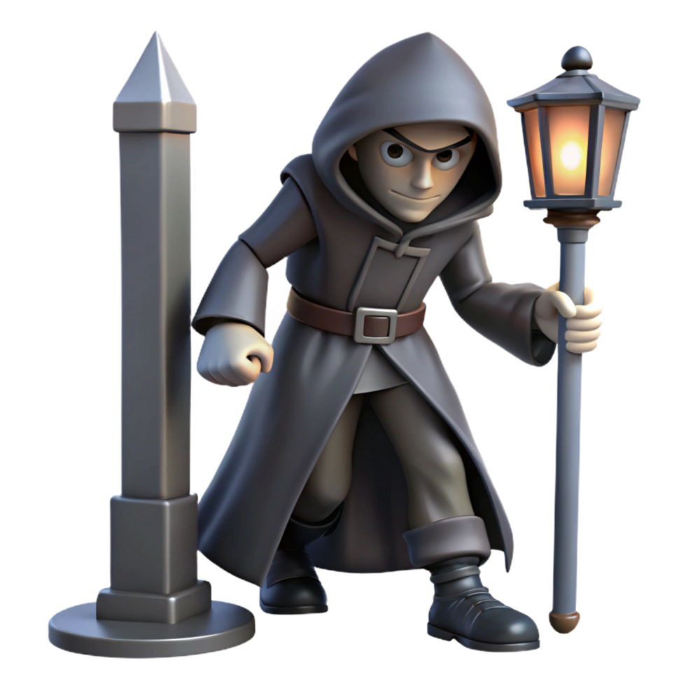 extraordinary classic A Cunning Rogue with a Hooded Cloak and a high resolution png