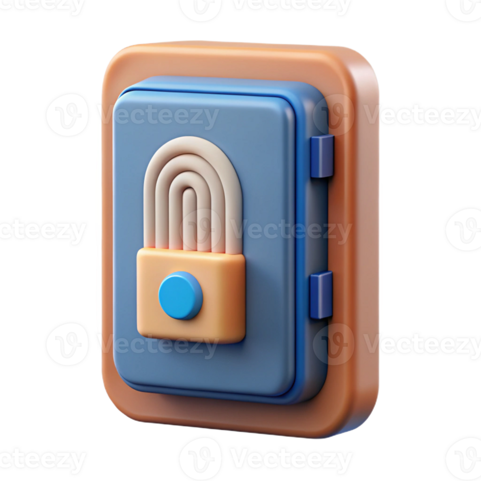 distinctive modern Concept art style isolated cutout of a voice-activated, biometric security door panel with Transparent Background elite png