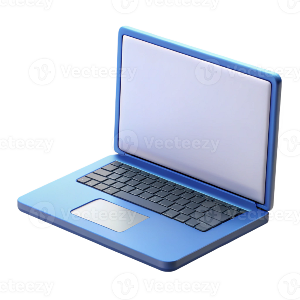 tirar o fôlego inigualável computador portátil computador com em branco tela com transparente fundo png