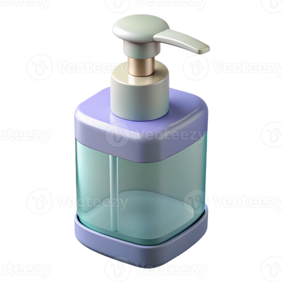 calm impressive Photorealistic, hyper-specific isolated cutout of a modern, touchless automatic soap dispenser with Transparent Background high resolution png