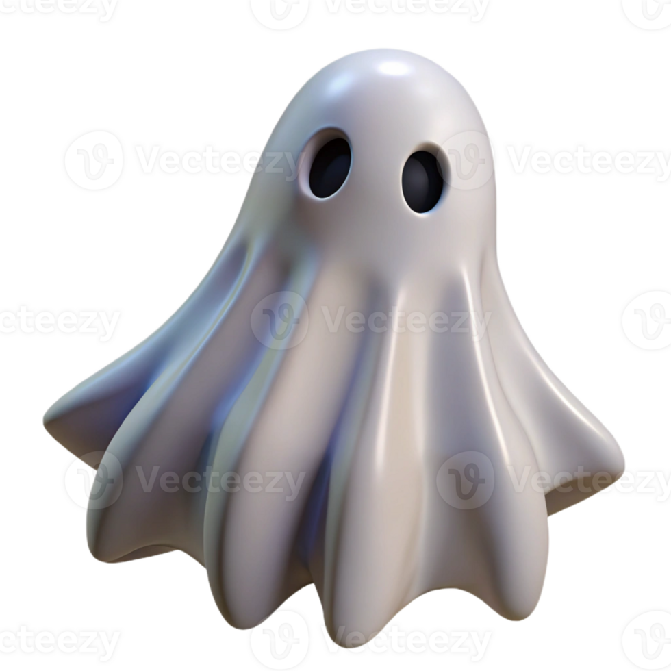 enchanting modern A spooky ghost with translucent ethereal form with Transparent Background ultra HD png