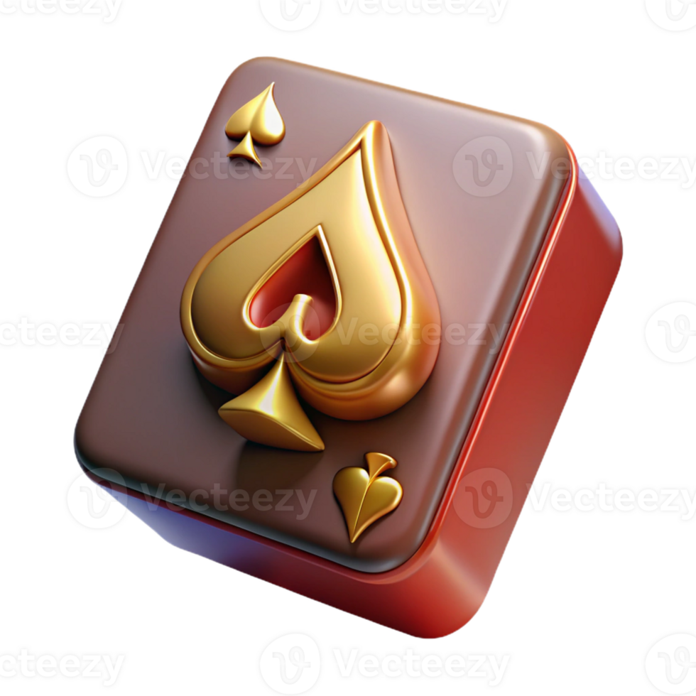 dreamy captivating A single playing card, the Queen of Spades, with a fantasy design with Transparent Background flawless png