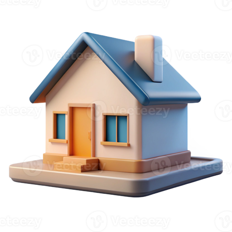breathtaking sought-after A house, architectural abstract, minimalist design with Transparent Background png