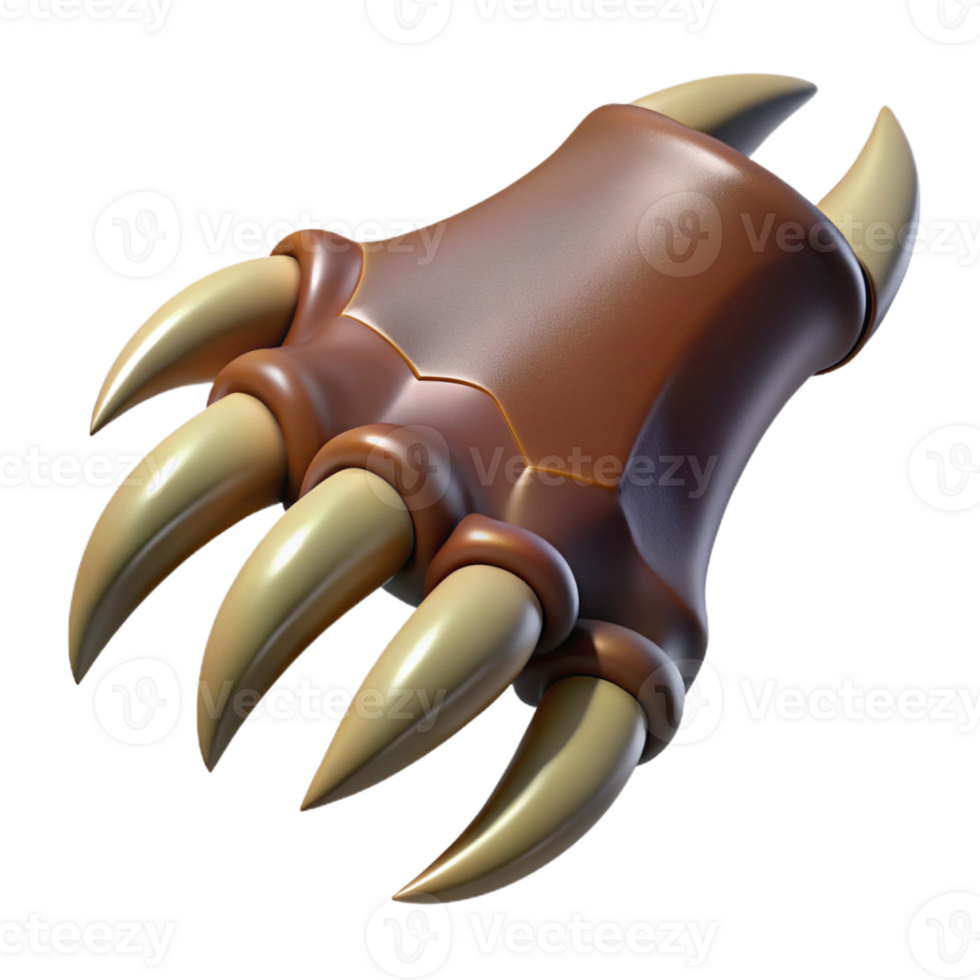 ethereal striking A realistic rendering of a dragon claw, sharp talons with Transparent Background sharp png