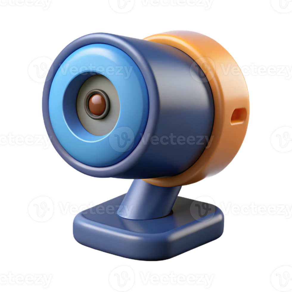 dynamic mesmerizing Webcam with privacy shutter closed with Transparent Background genuine png