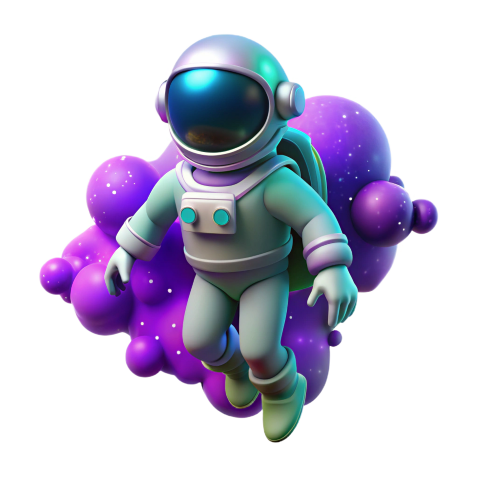 beautiful abstract A Lone Astronaut Clad in a premium png