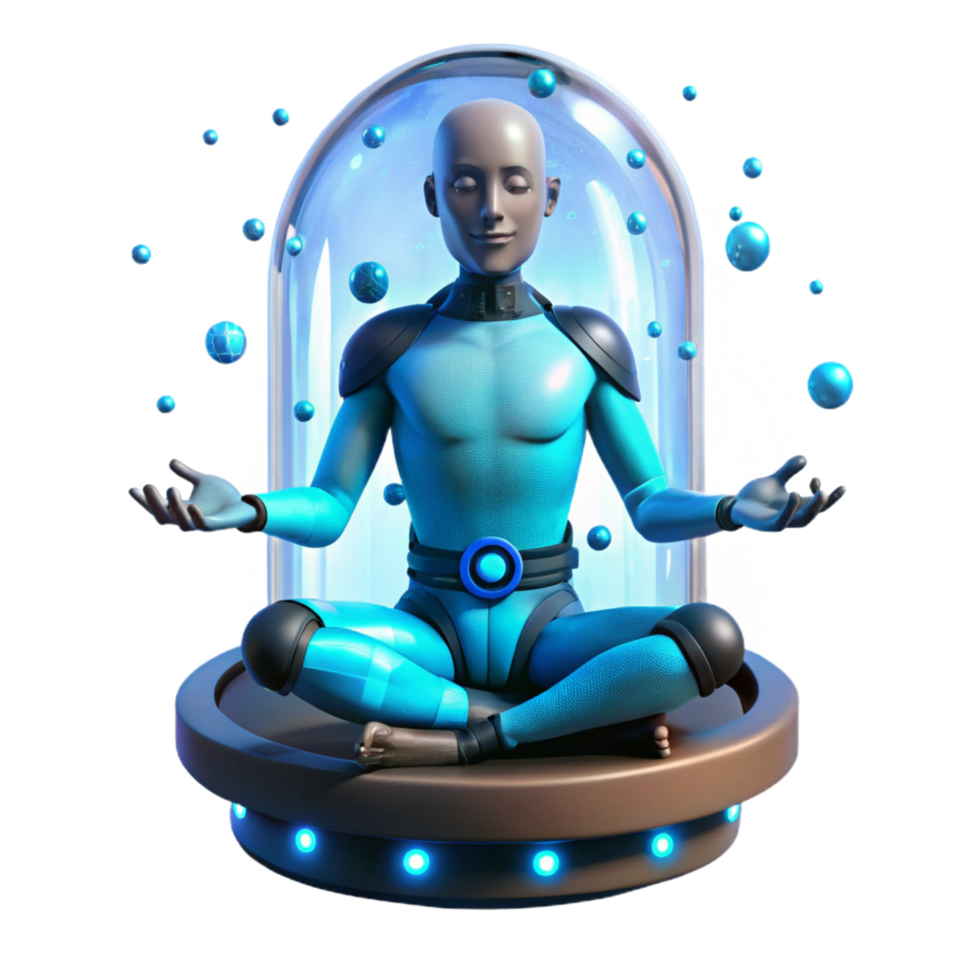 dramatic contemporary A Cybernetically Enhanced Human with high quality png
