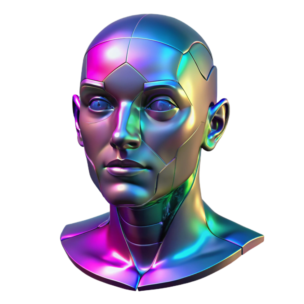 extraordinary abstract A Holographic Projection of a Human Face original png