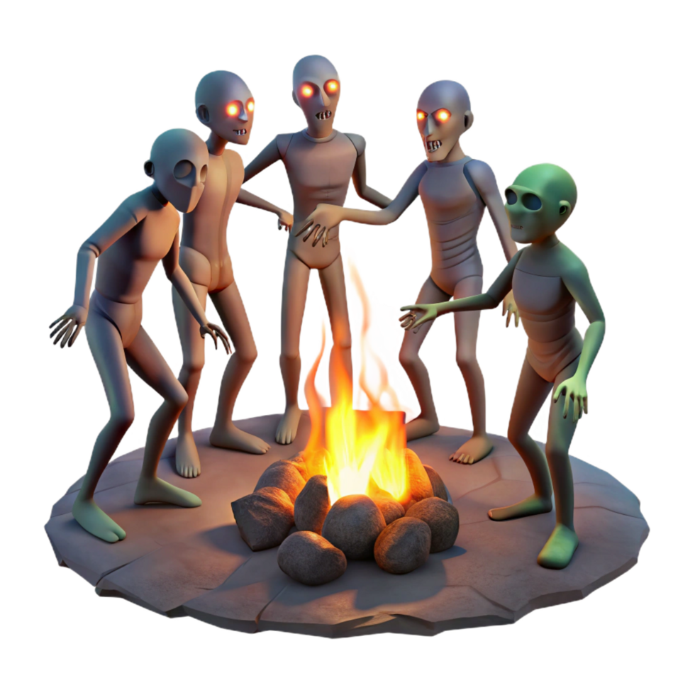 elegant contemporary A Group of Genetically Modified Humans premium png