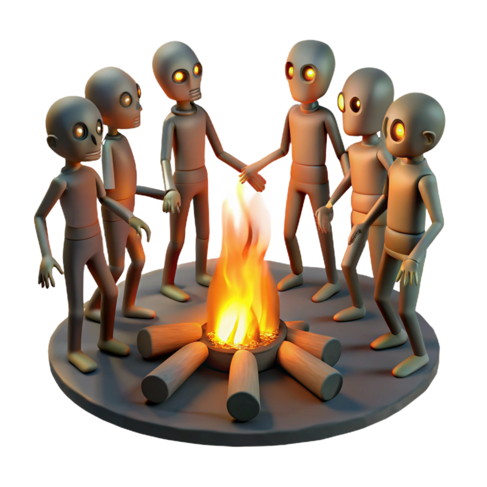 beautiful abstract A Group of Genetically Modified Humans original png