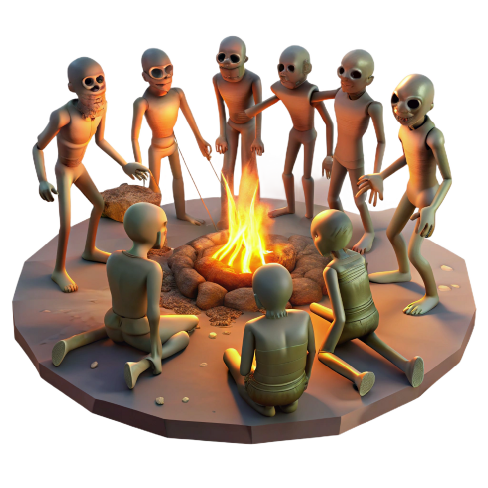 stunning minimalist A Group of Genetically Modified Humans high quality png