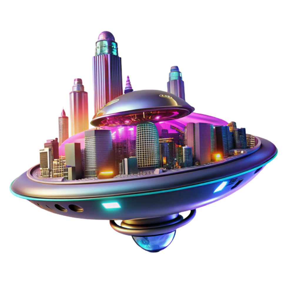 impressive vintage A Futuristic Vehicle Resembling a Flying 4K png
