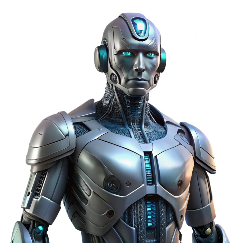 wonderful creative A Cyborg with Intricate Mechanical detailed png