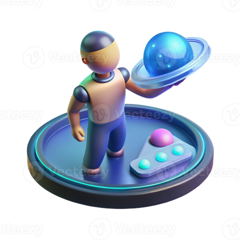breathtaking impressionist Concept art style, isolated cutout of a levitating holographic user interface, touch screen technology with Transparent Background authentic png