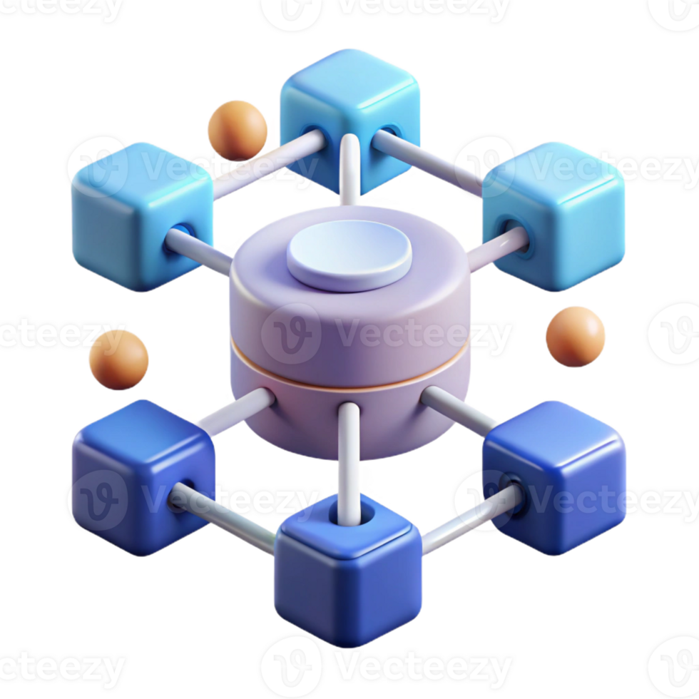 captivating impressionist Big data, network connections visualization with Transparent Background artisan png
