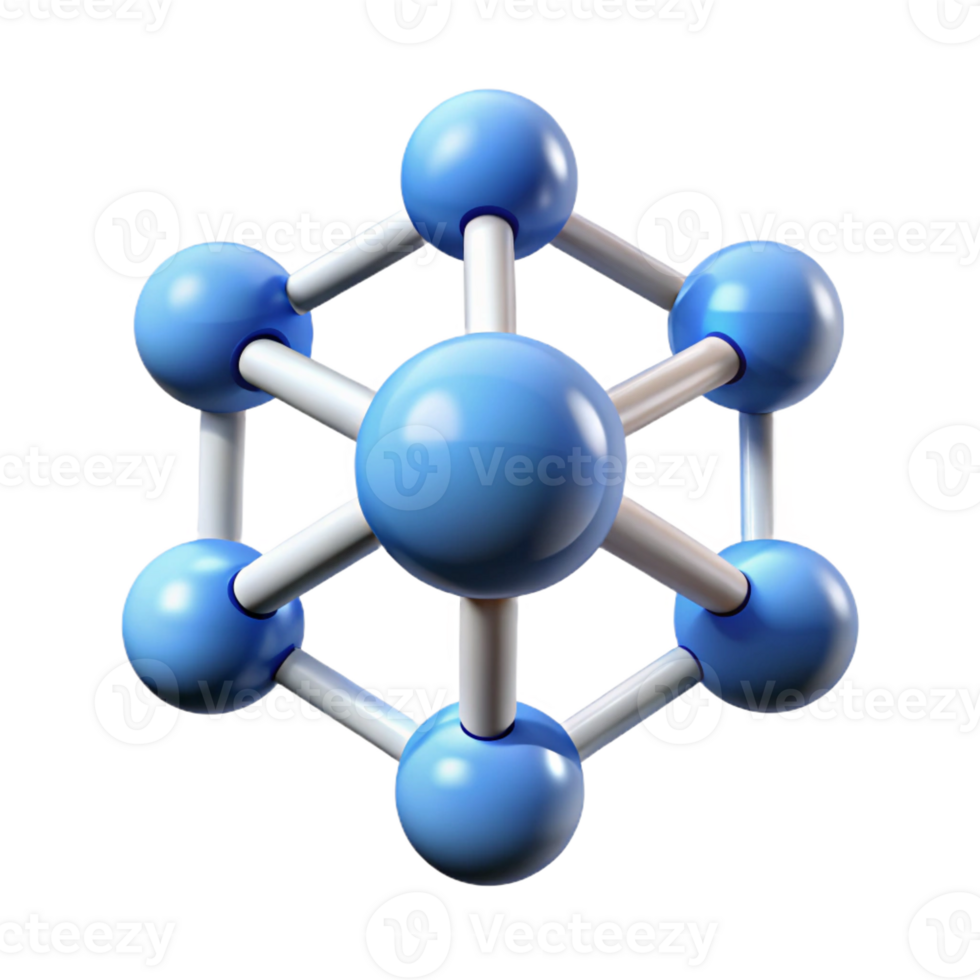 breathtaking whimsical elegant Nanotechnology molecule icon with Transparent Background premium png