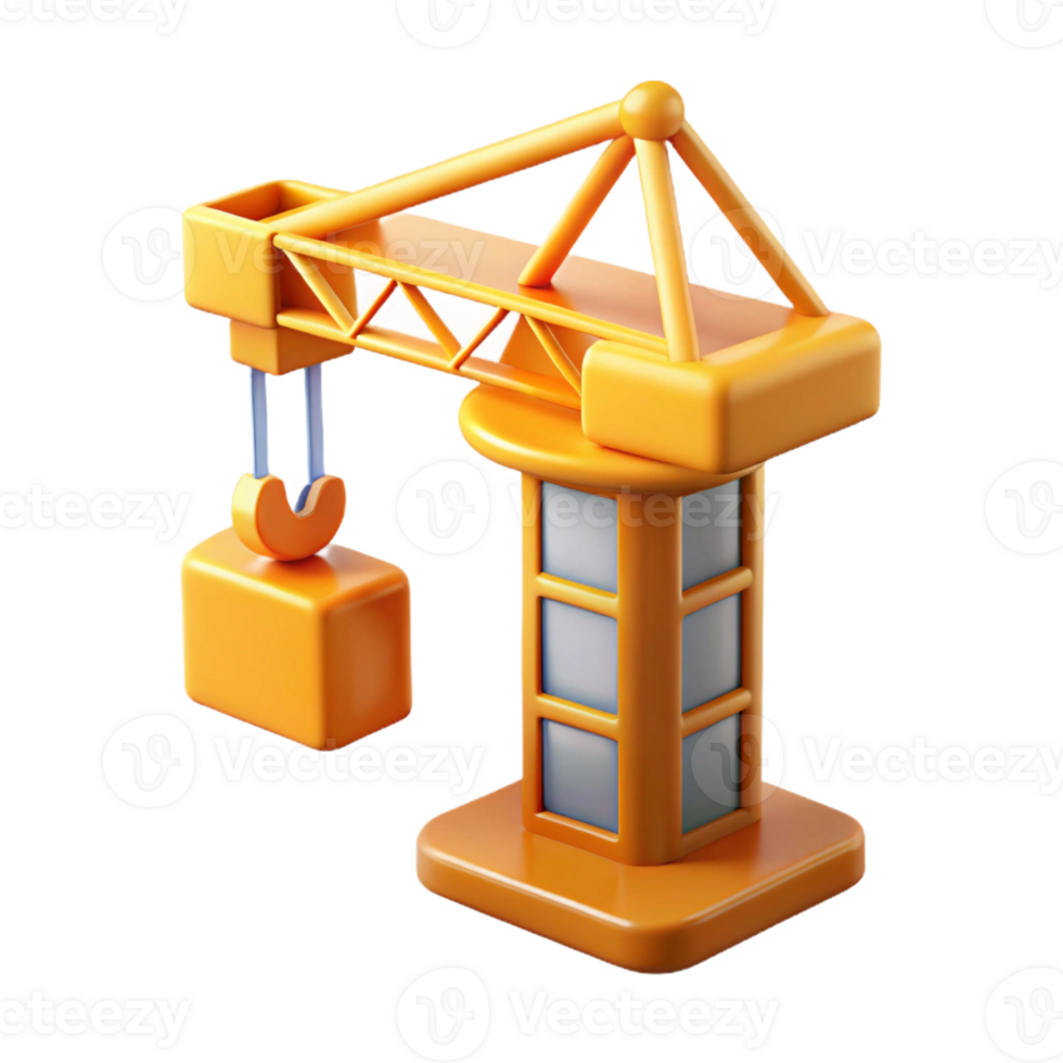 breathtaking inspired Construction technology crane icon with Transparent Background png