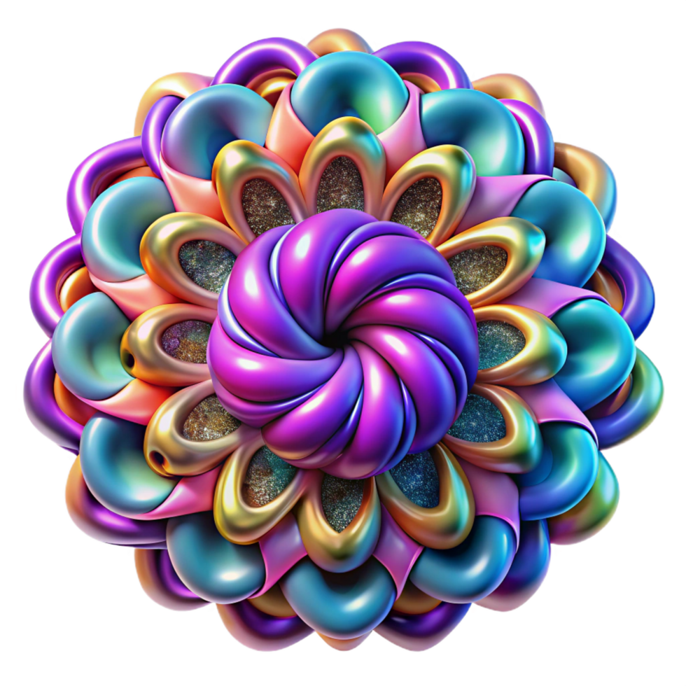 elegant modern A Complex Fractal Pattern with Infinite professional png