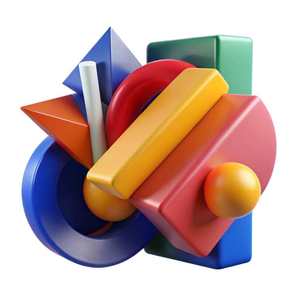 dramatic minimalist Vibrant Abstract Overlapping 4K png