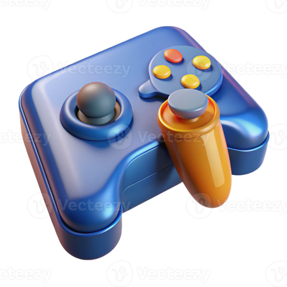 acclaimed geometric Gaming console with controller with Transparent Background high resolution png