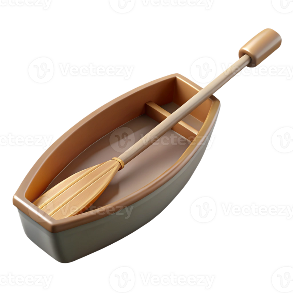 dynamic spectacular Hyper-specific professional render of a single Stygian boat oar, worn and weathered, isolated cutout with Transparent Background exclusive png
