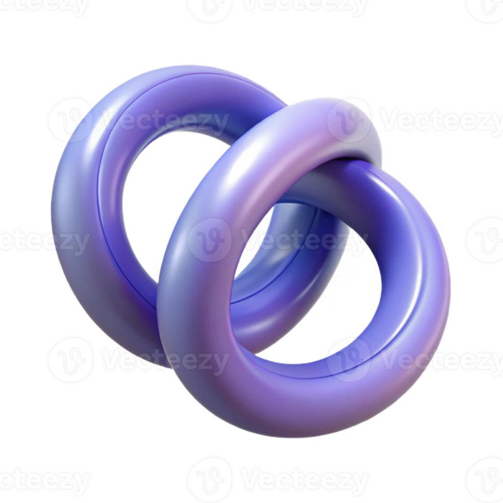 elegant classic A pair of wedding rings, intertwined with Transparent Background artisan png