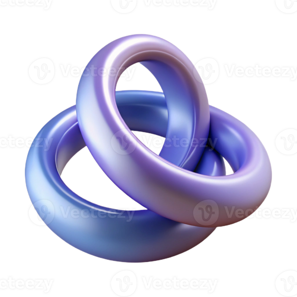 celebrated bohemian A pair of wedding rings, intertwined with Transparent Background premium png