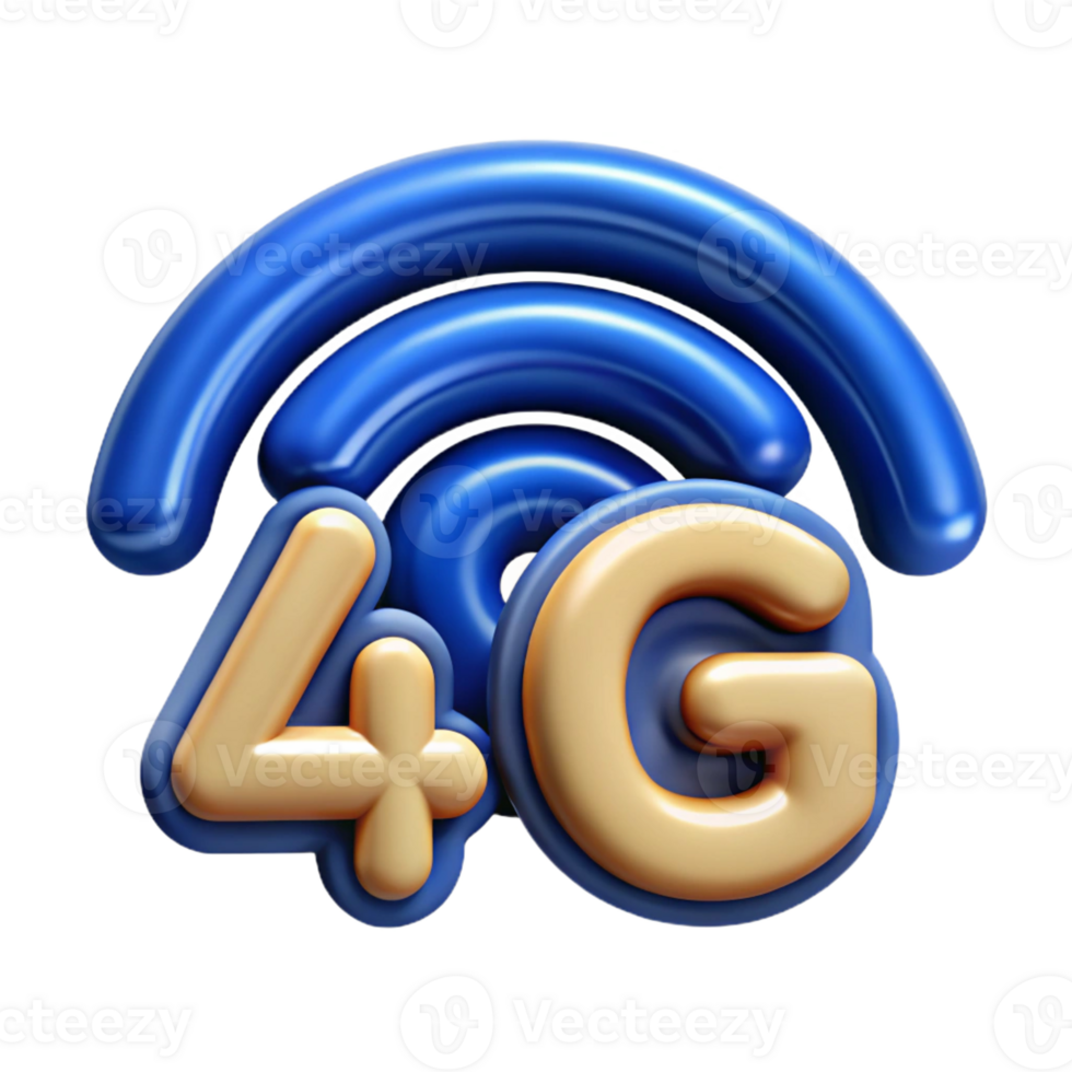 distinguished impressionist G network, wireless technology icon with Transparent Background crisp png