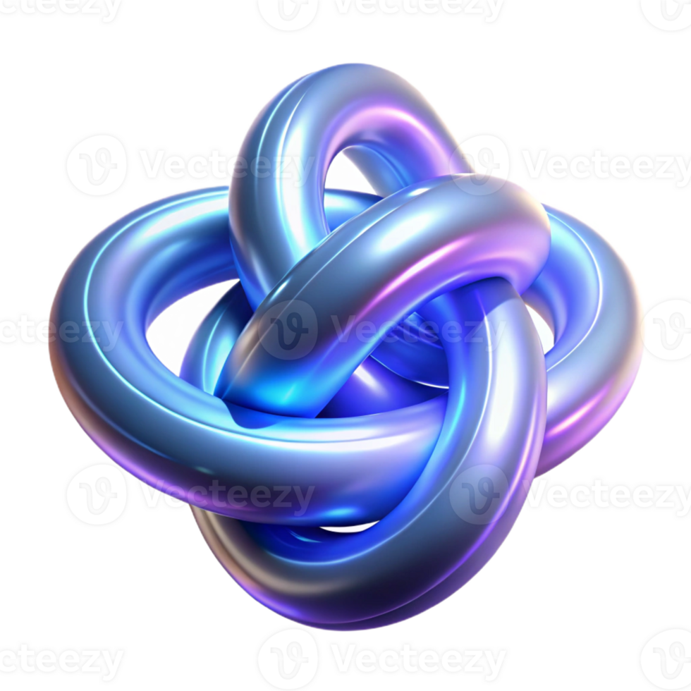 distinctive industrial An intricate knot of glowing energy with Transparent Background museum quality png
