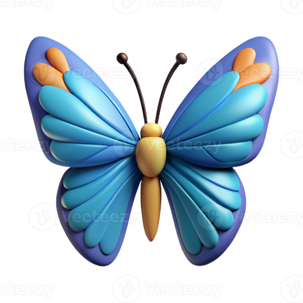 coveted bohemian A single butterfly, wings spread wide with Transparent Background original png