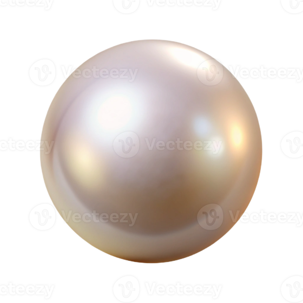 enchanting nordic A single pearl, perfectly round and lustrous with Transparent Background refined png