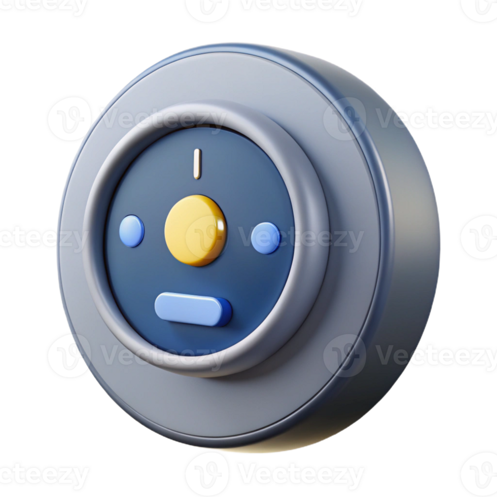 breathtaking tranquil avant-garde Ultra-detailed professional render of an isolated cutout of a smart thermostat, home automation technology with Transparent Background masterfully captured png
