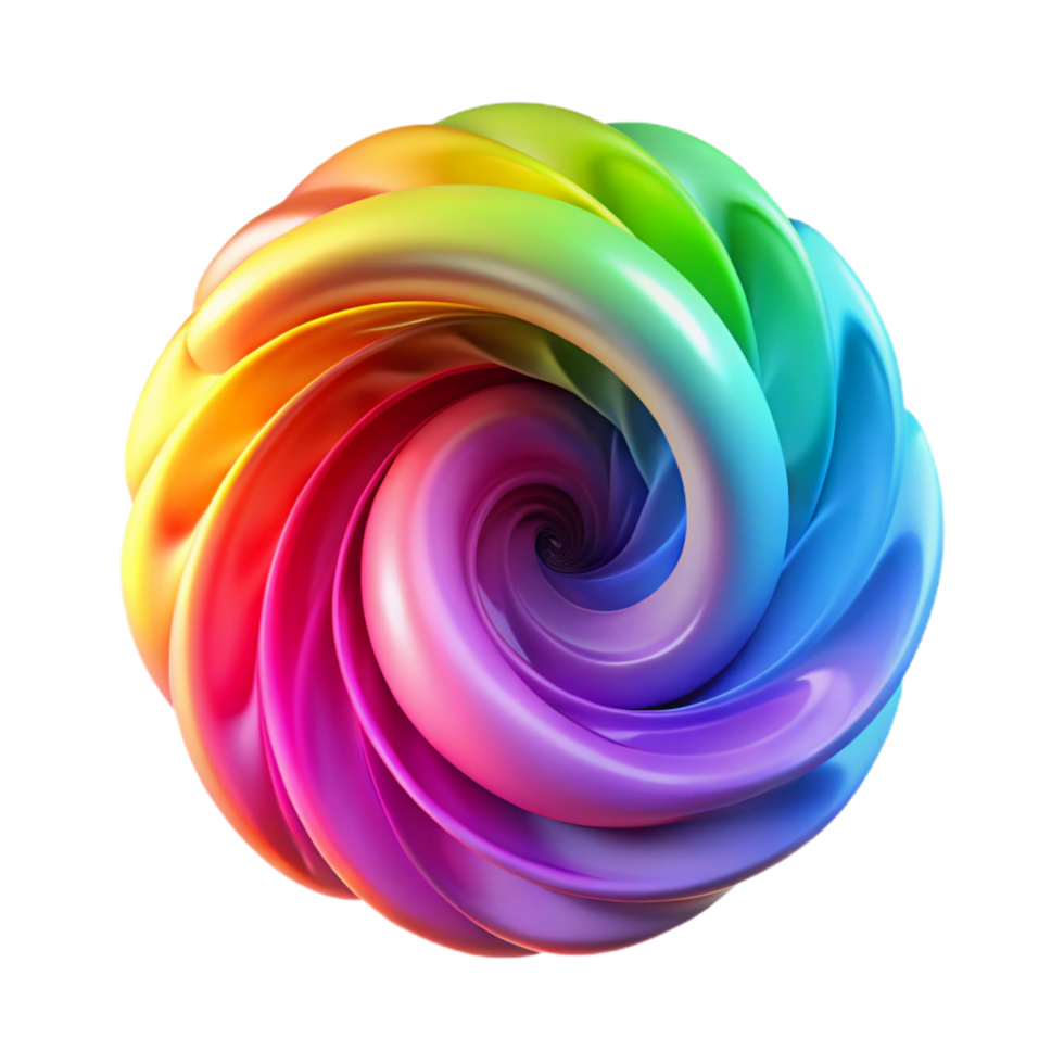 magnificent contemporary A Dynamic Swirling Vortex of Colorful 4K png