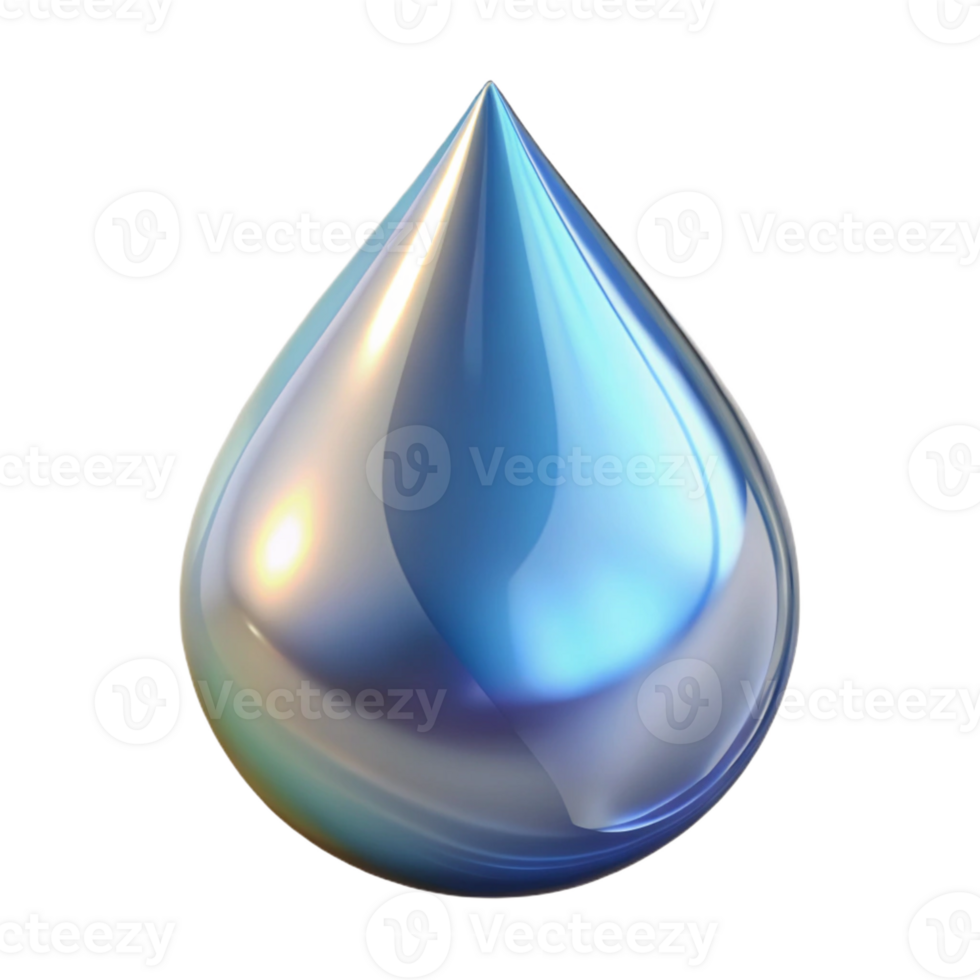 alluring joyful organic A single teardrop, crystalline and shimmering with Transparent Background studio quality png