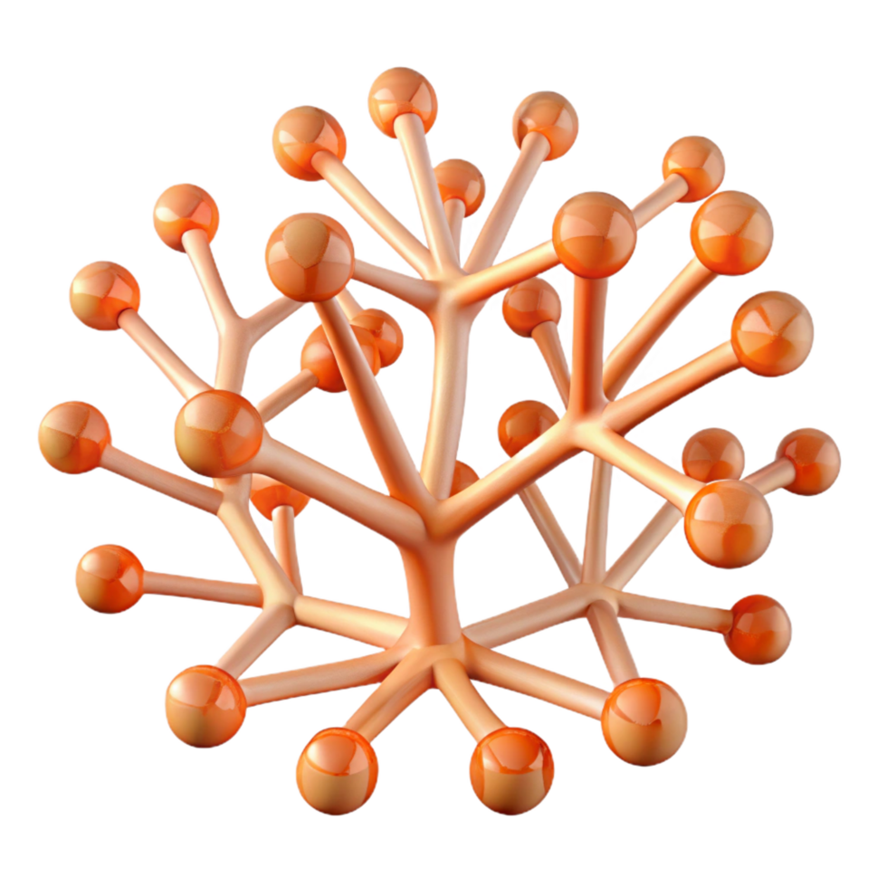serene artistic A Network of Branching Fractal Patterns original png
