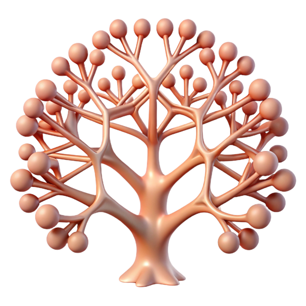 wonderful abstract A Network of Branching Fractal Patterns high quality png