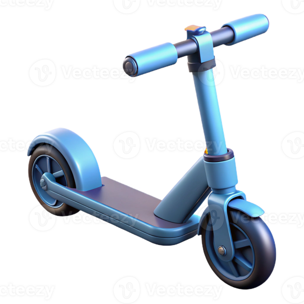 coveted artistic Electric scooter with foldable handlebars with Transparent Background high quality png