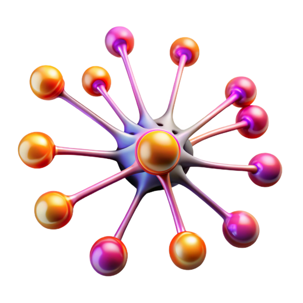 wonderful vintage A Network of Interconnected Neurons exclusive png