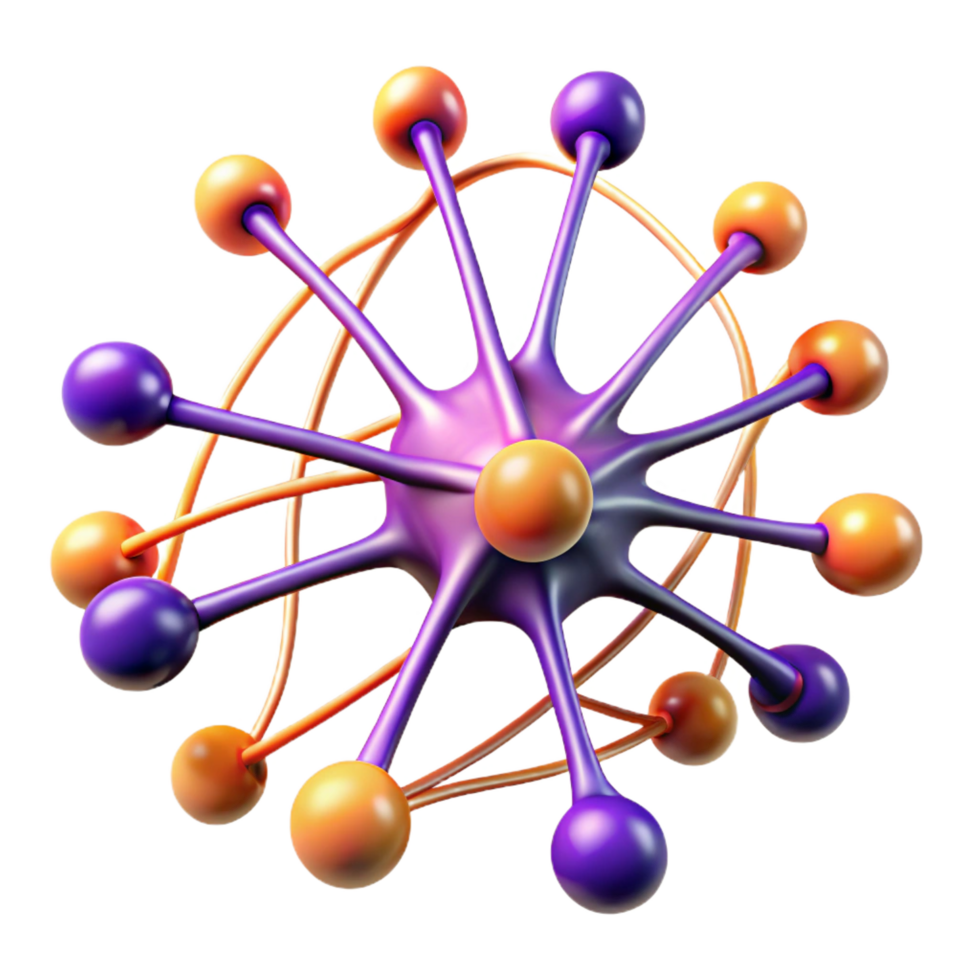 extraordinary creative A Network of Interconnected Neurons premium png