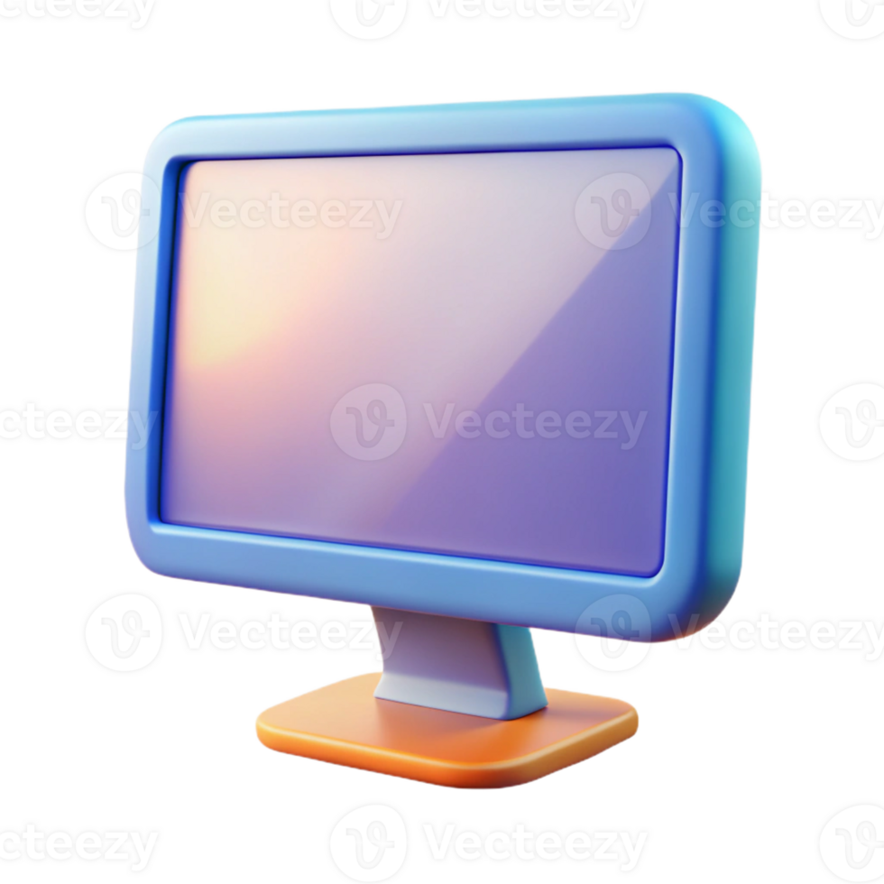 elegant inspired Computer monitor with high refresh rate with Transparent Background png