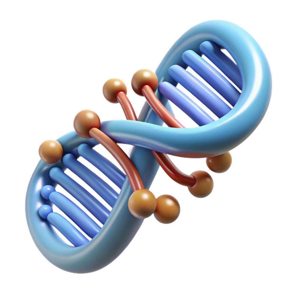 stunning abstract A Dna Strand Unraveling and Transforming detailed png