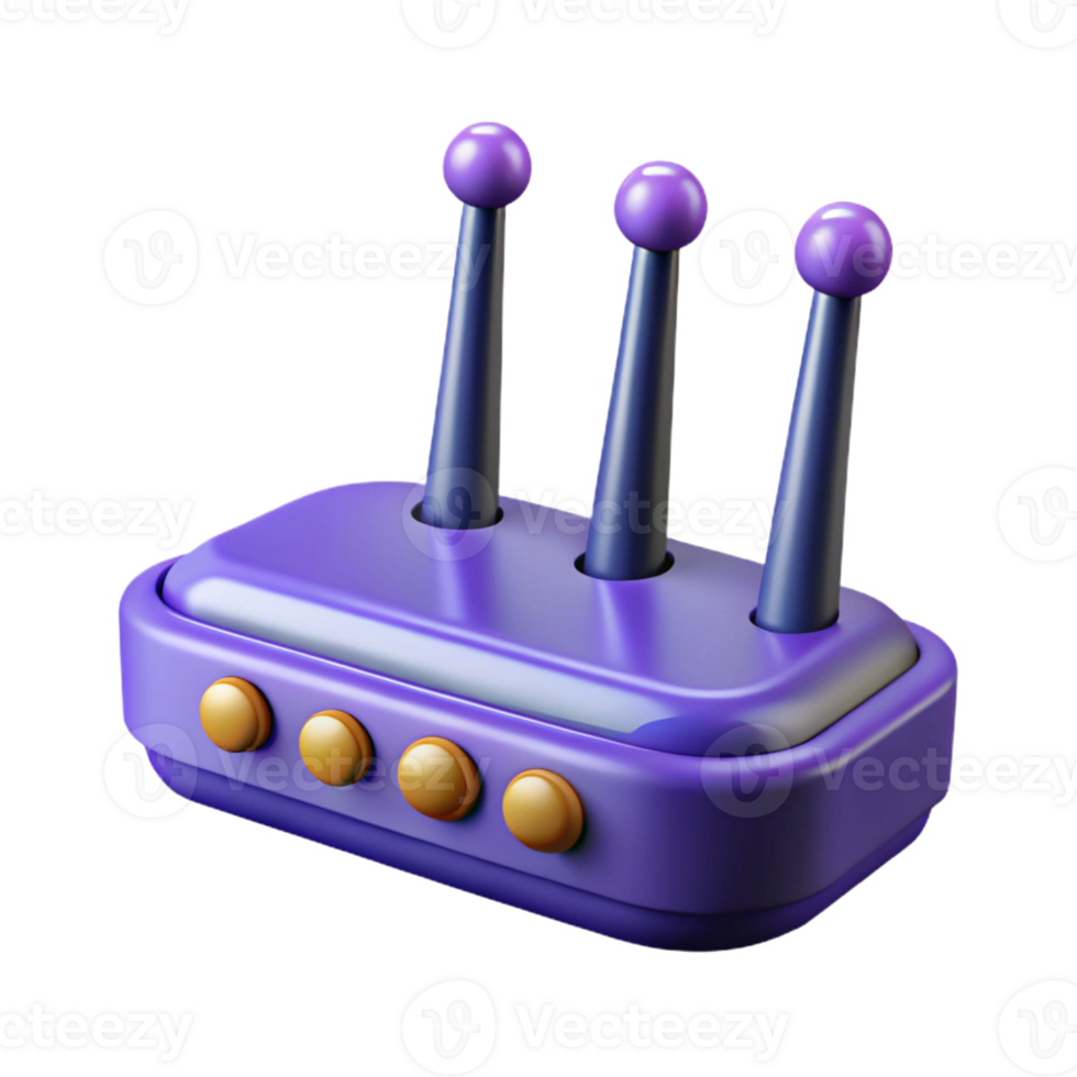 acclaimed victorian Router with multiple antennas with Transparent Background premium png